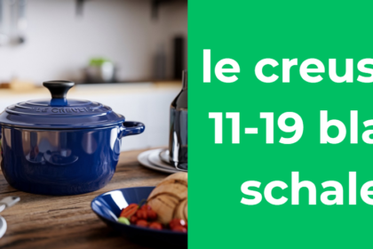 le creuset 11-19 blau schale