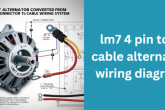 lm7 4 pin to 1 cable alternator wiring diagram