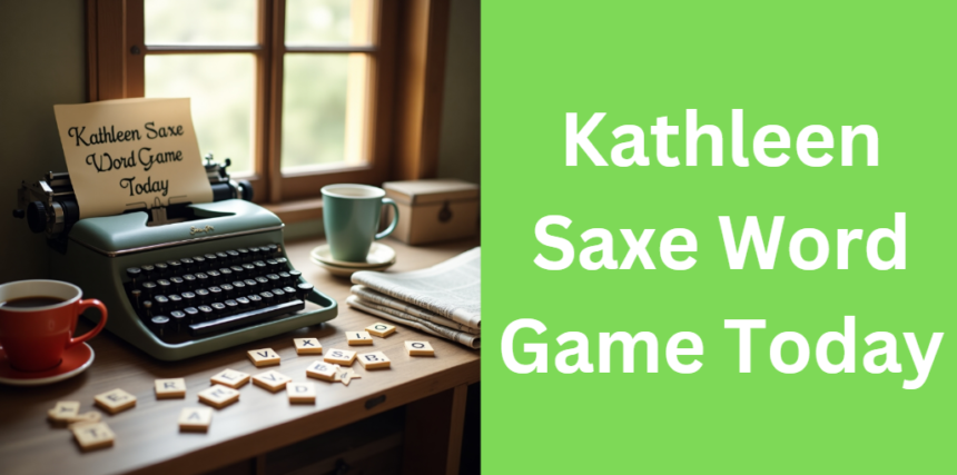 Kathleen Saxe Word Game Today