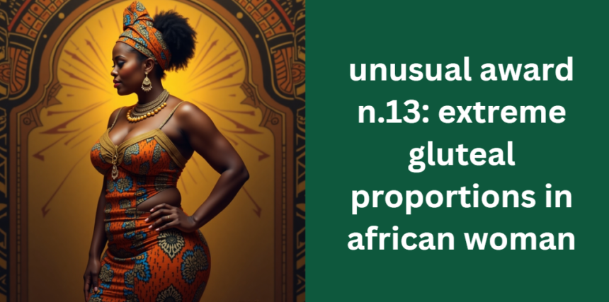 unusual award n.13: extreme gluteal proportions in african woman